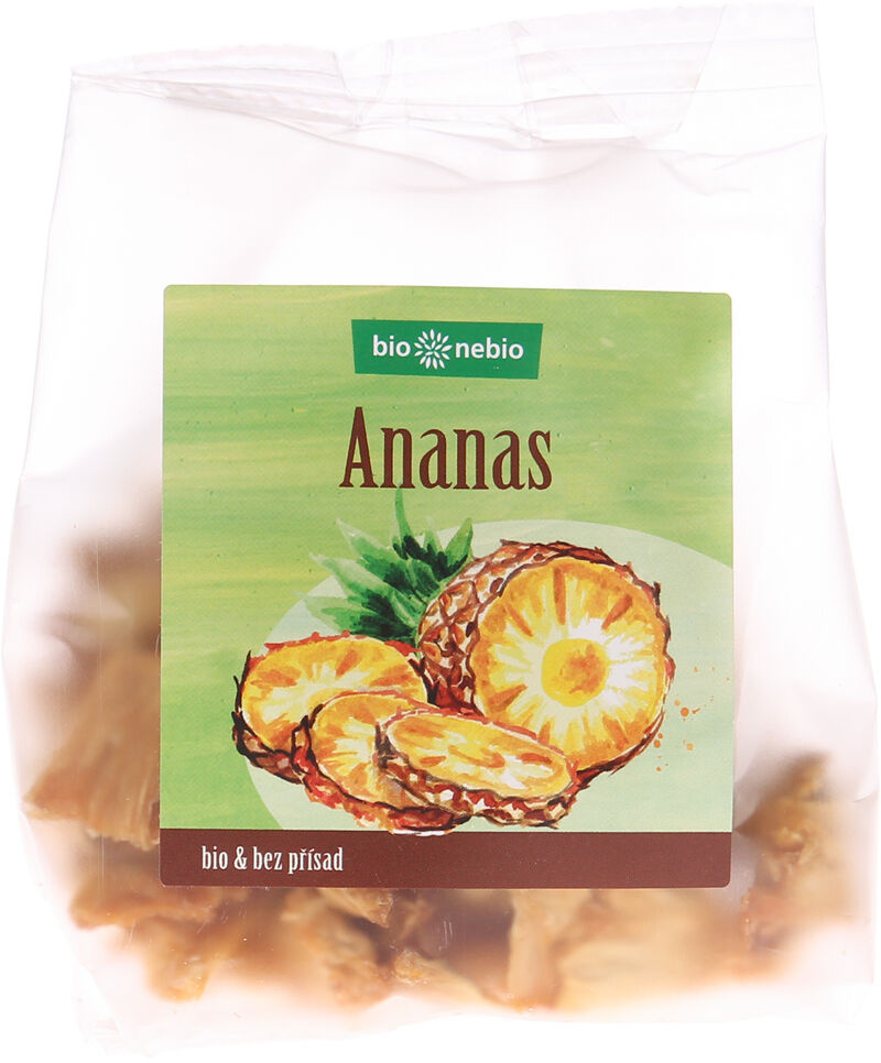 Bio sušený ananas 80g Bio Nebio