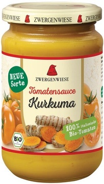 Bio omáčka ze žlutých rajčat s kurkumou 340ml Zwergenwiese