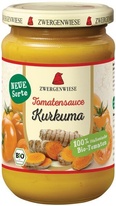 Bio omáčka ze žlutých rajčat s kurkumou 340ml Zwergenwiese