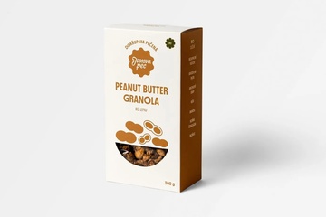 Bio Granola bez lepku s arašídovým máslem 300g Janova pec