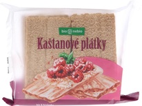 Bio plátky křupavé s kaštany  100 g Bio Nebio