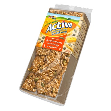 Active Miniknäckebrot kváskový, dýně a sýr 100g BonaVita