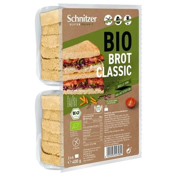 Bio toustový chléb BEZ LEPKU, 400g Schnitzer