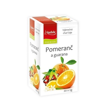 Čaj porcovaný Pomeranč a guarana 20 x 2g Apotheke 