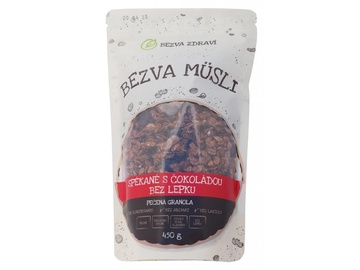 Spékané bezva müsli BEZ LEPKU s čokoládou 450g Bezva zdraví